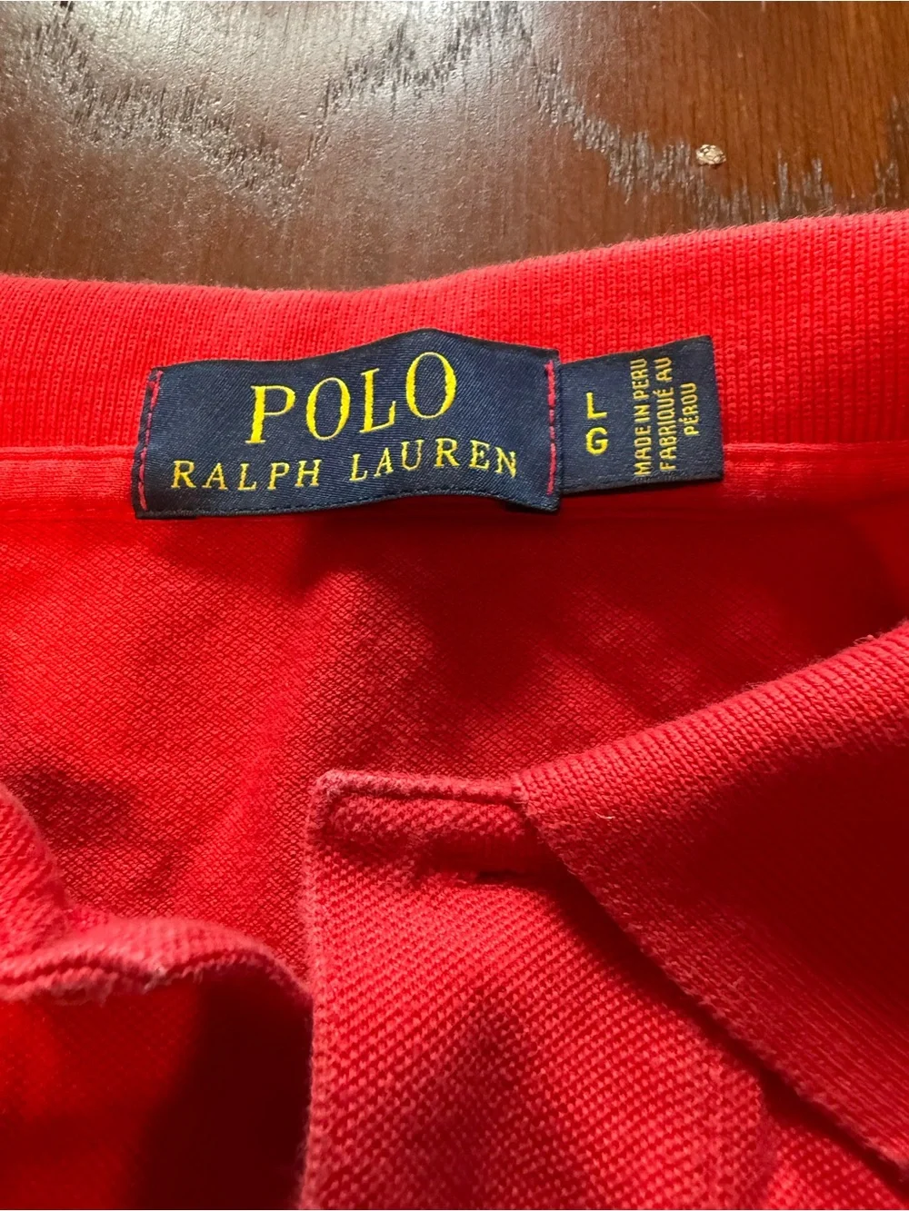 Ralph Lauren men’s Red Polo with Navy Pony